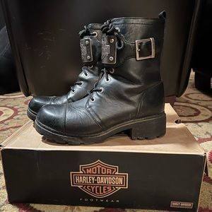Harley Davidson Leather Riding Boots W9.5